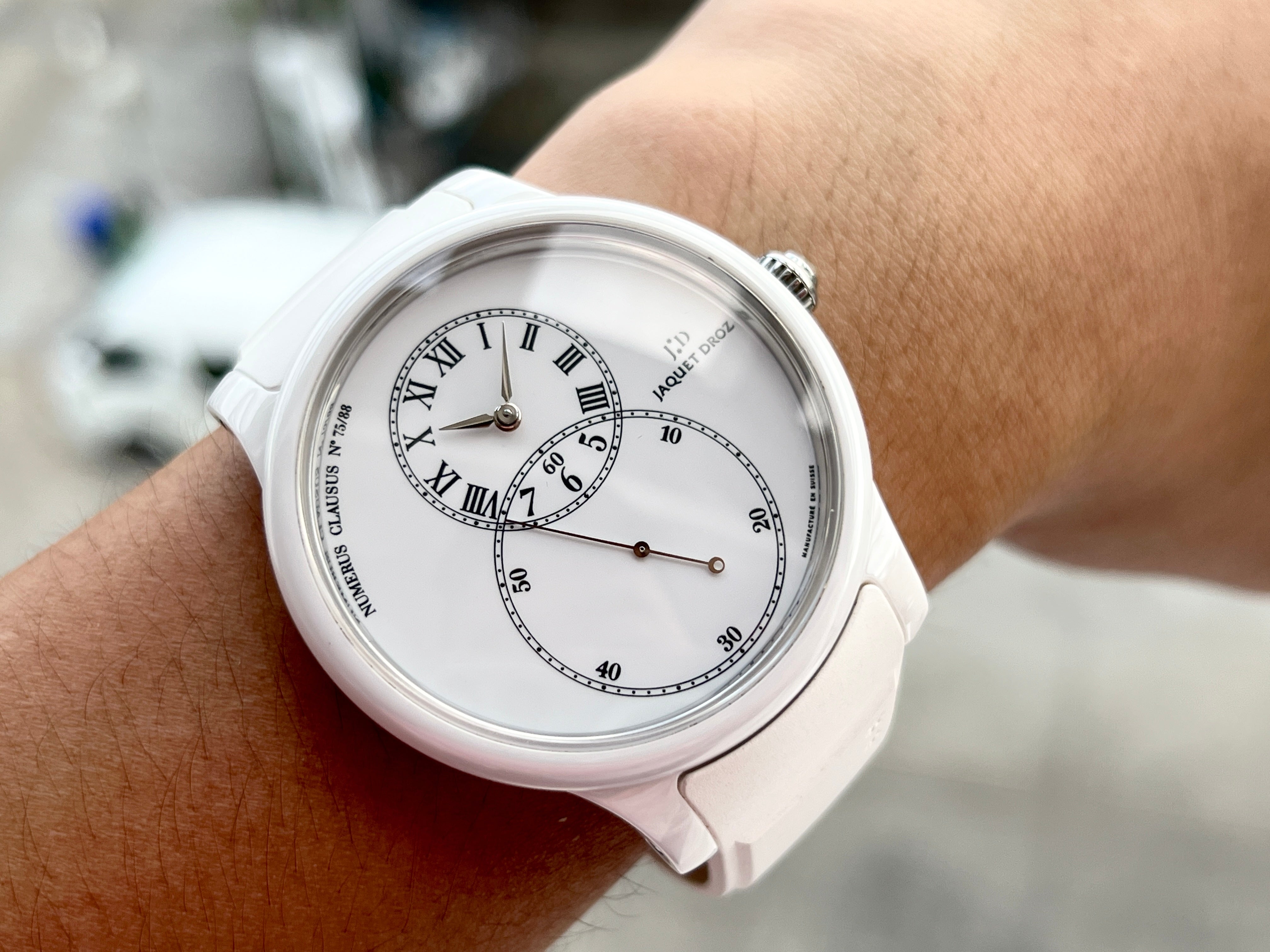 Jaquet Droz Grande Seconde White Ceramic Limited 88 Pcs.