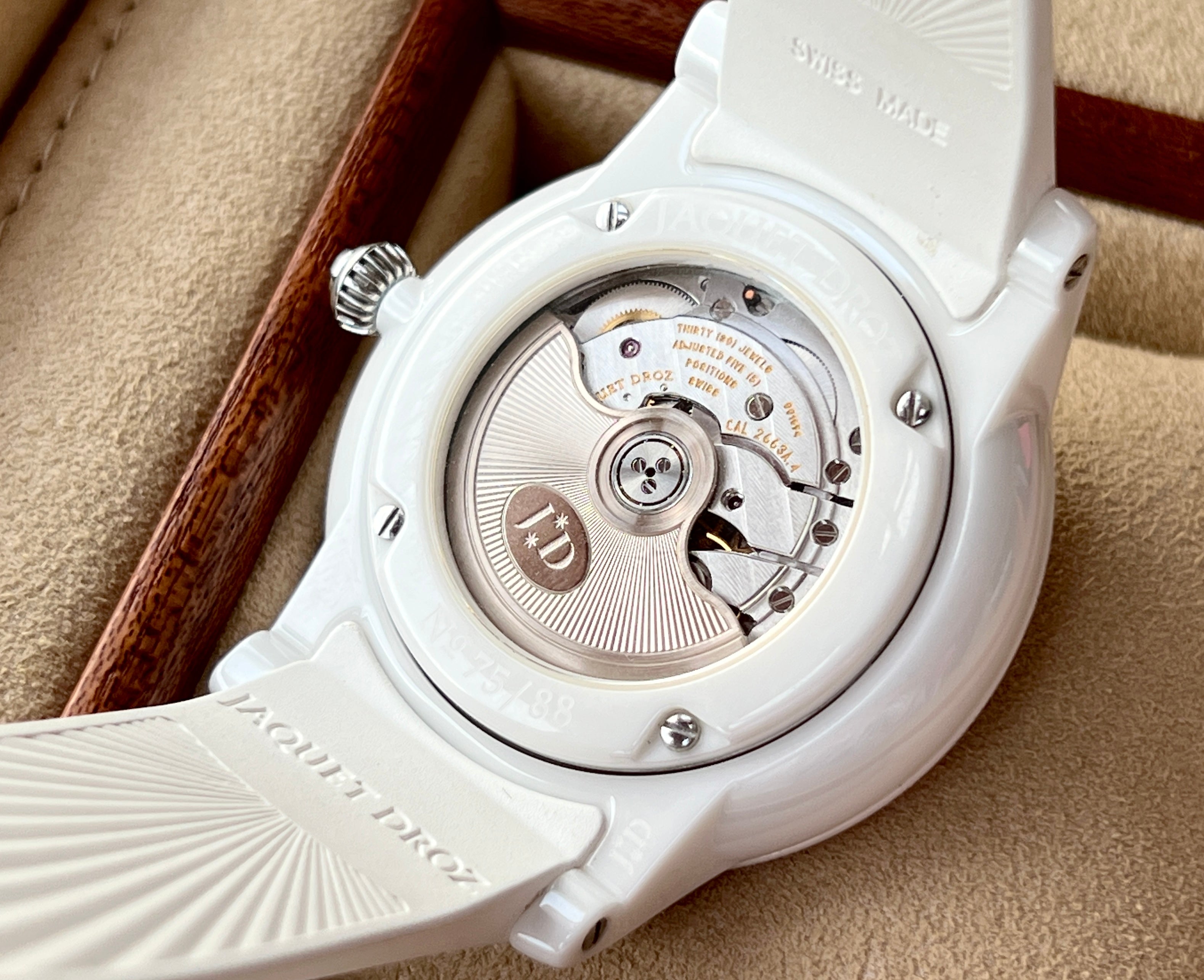 Jaquet Droz Grande Seconde White Ceramic Limited 88 Pcs.