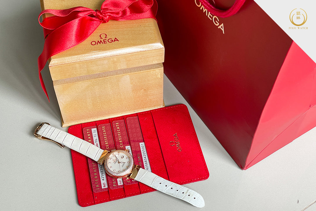 Omega De Ville Ladymatic Co-Axial Chronometer 18K Red Gold