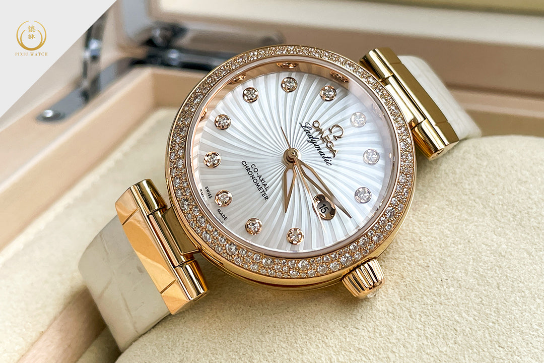Omega De Ville Ladymatic Co-Axial Chronometer 18K Red Gold