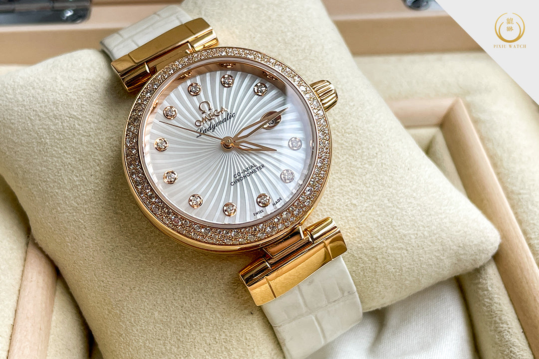 Omega De Ville Ladymatic Co-Axial Chronometer 18K Red Gold