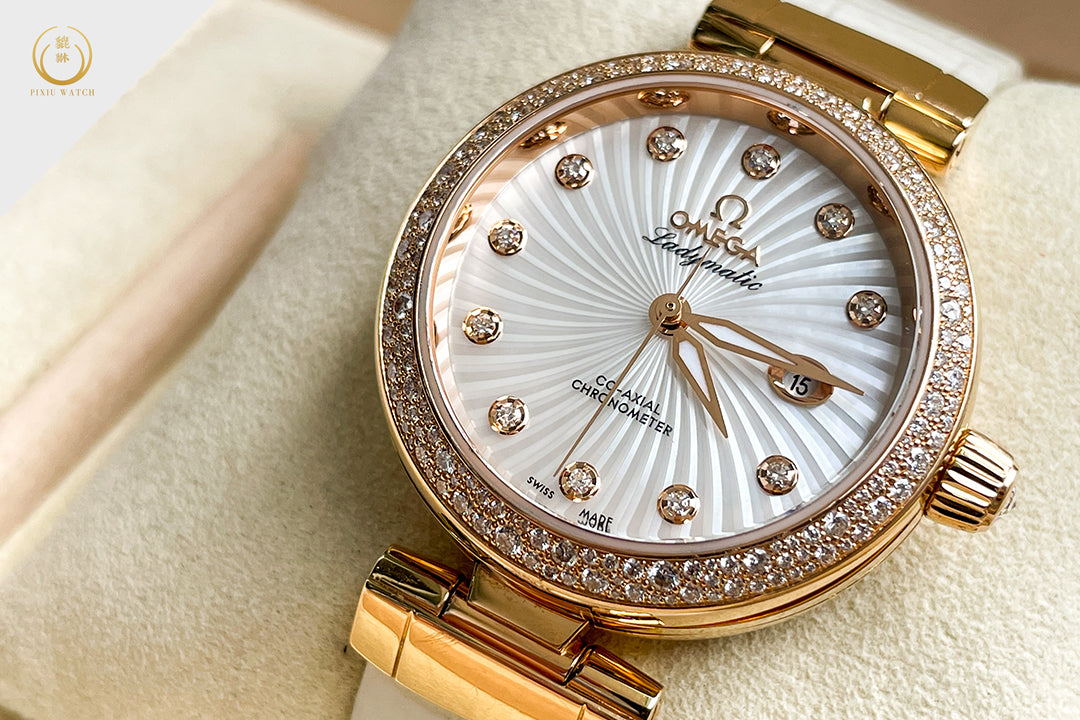 Omega De Ville Ladymatic Co-Axial Chronometer 18K Red Gold