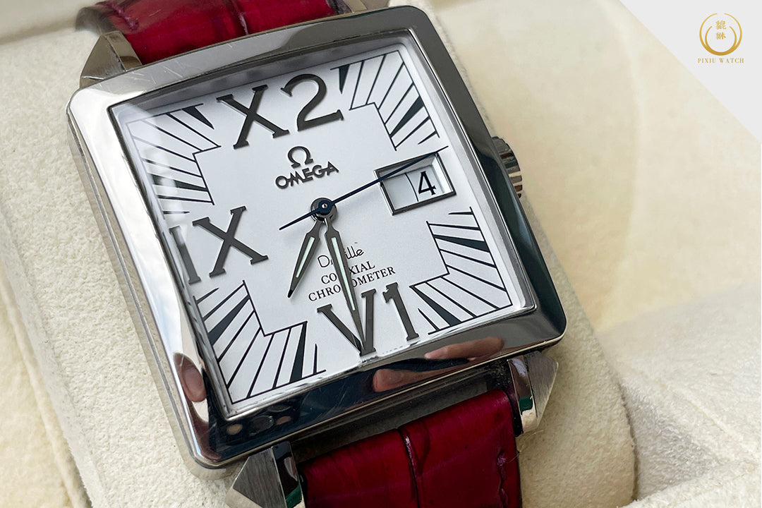 Omega De Ville X2 Big Date White Gold