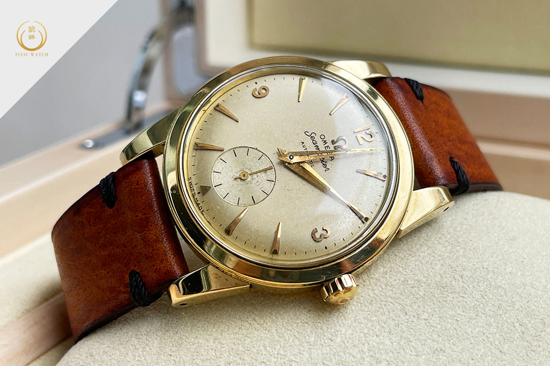 Omega Vintage Seamaster Automatic Sub Second Yellow Gold