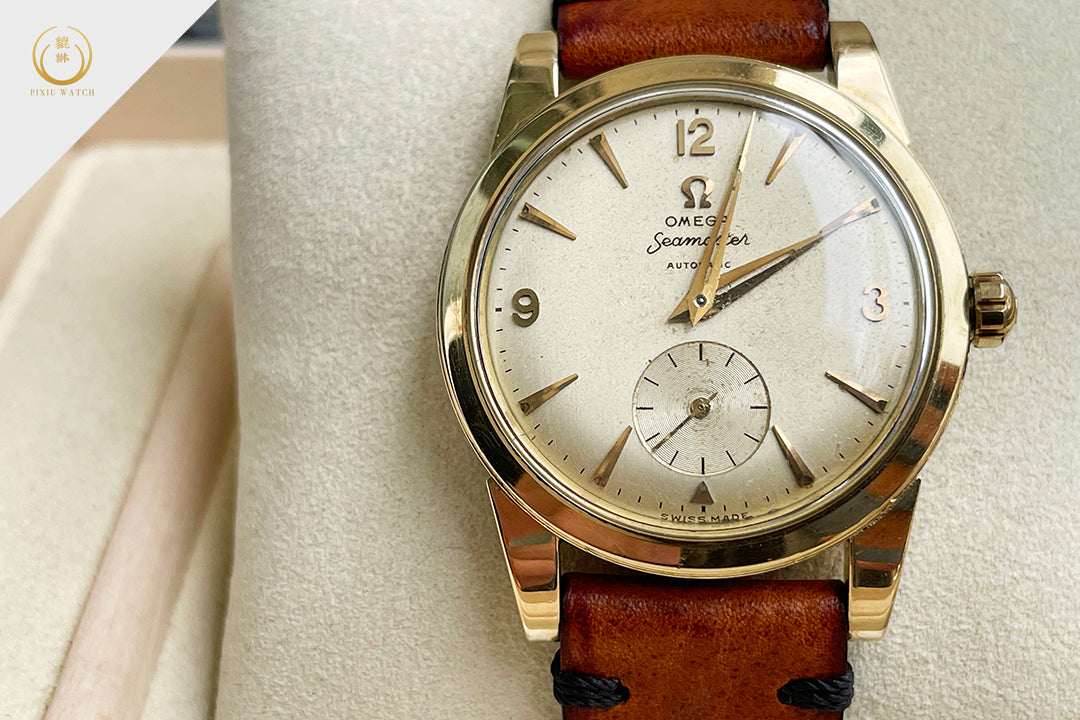Omega Vintage Seamaster Automatic Sub Second Yellow Gold