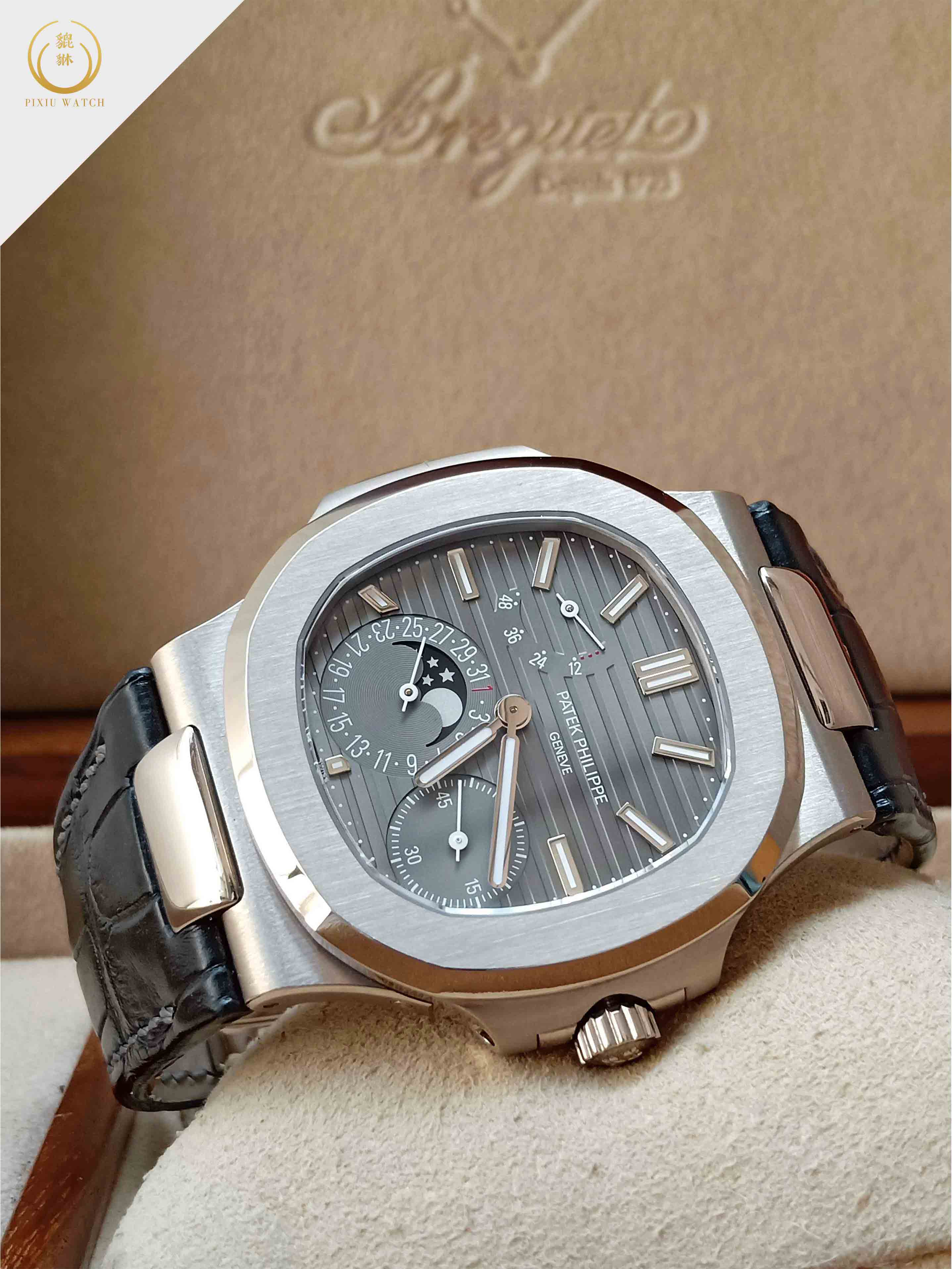 Patek Philippe Nautilus 5712G-001 Moon Phase White Gold