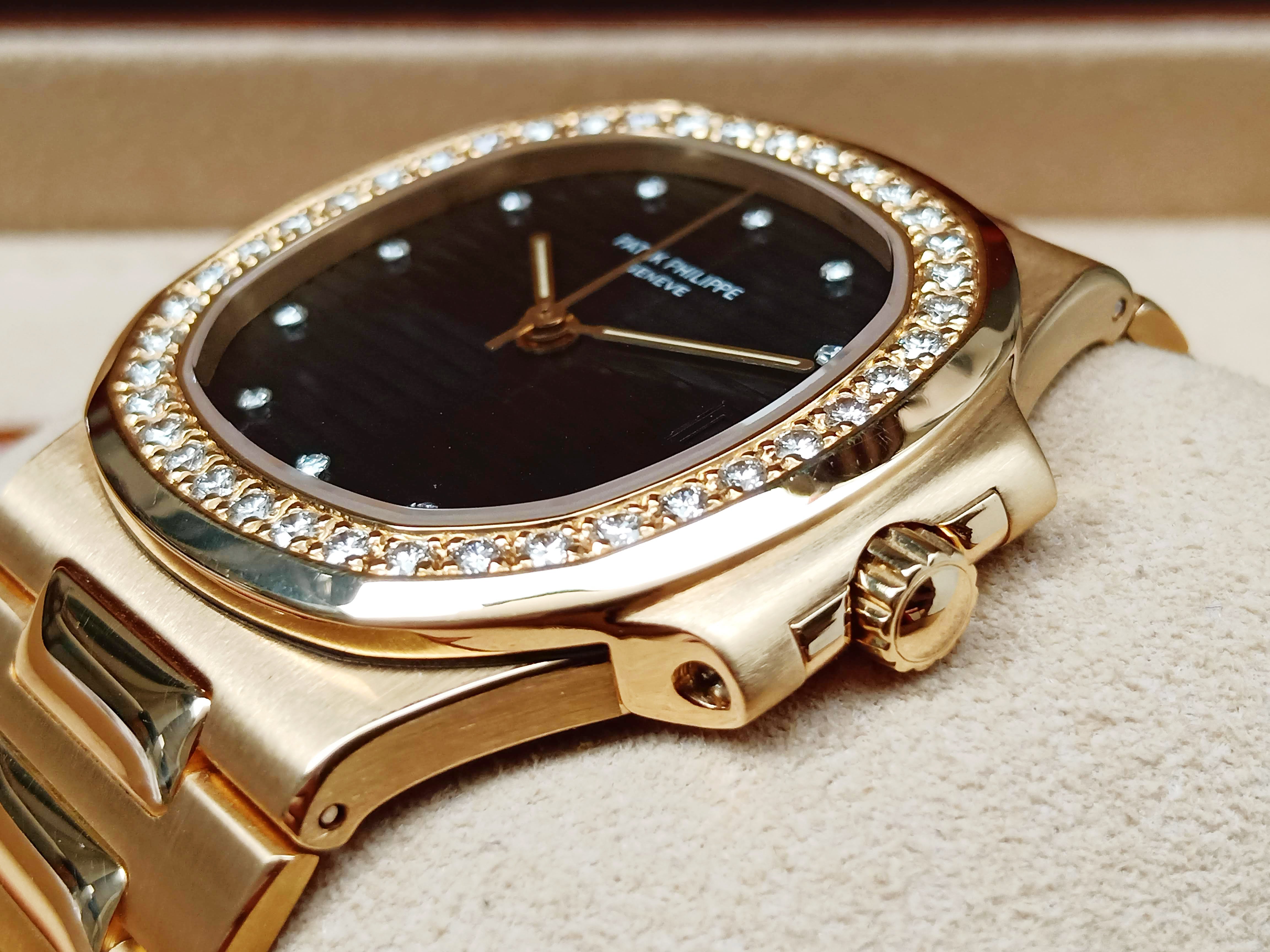 Patek Phillipe 3800/3j Nautilus Full Gold Original Diamond