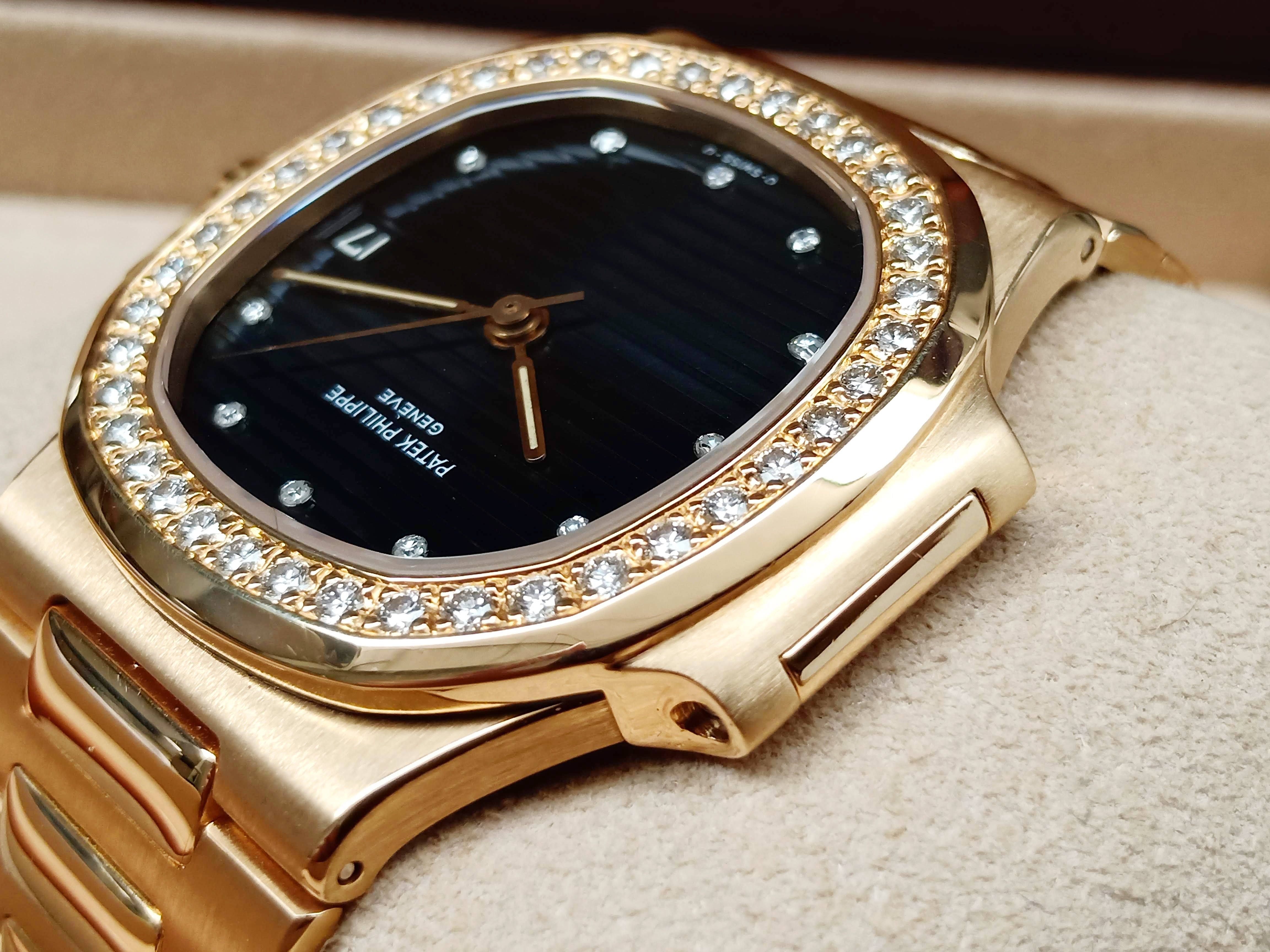 Patek Phillipe 3800/3j Nautilus Full Gold Original Diamond