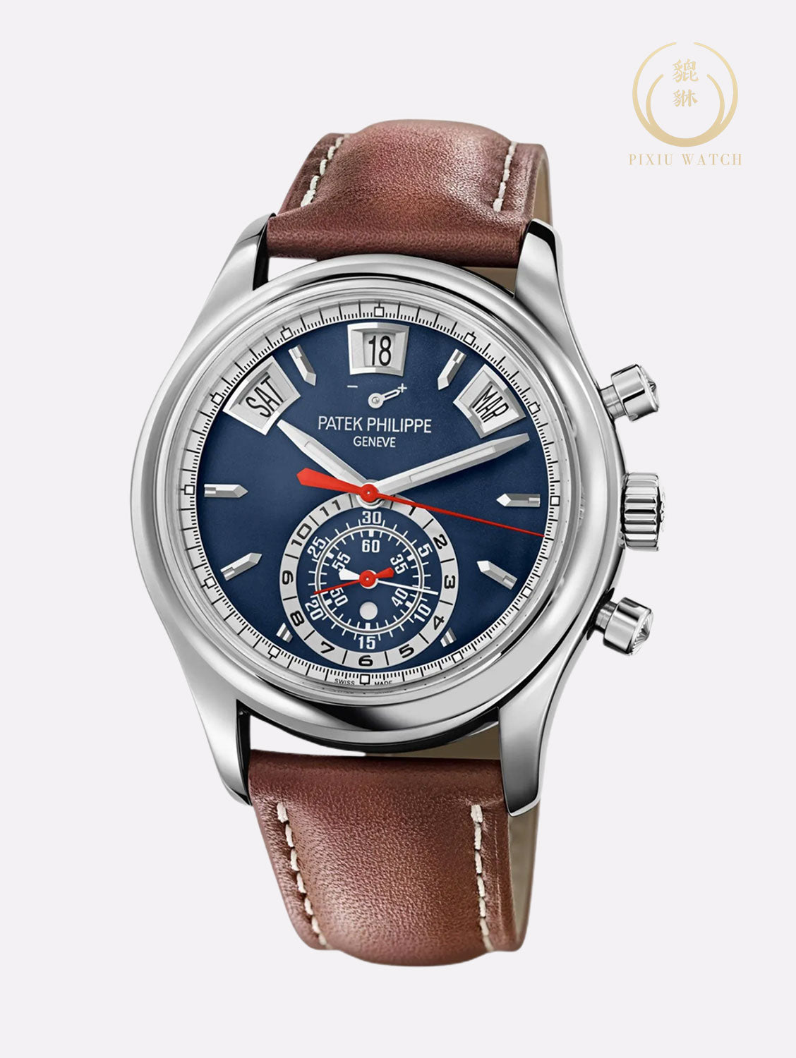 Patek Phillipe 5960G Annual Calendar Blue Dial Chronograph