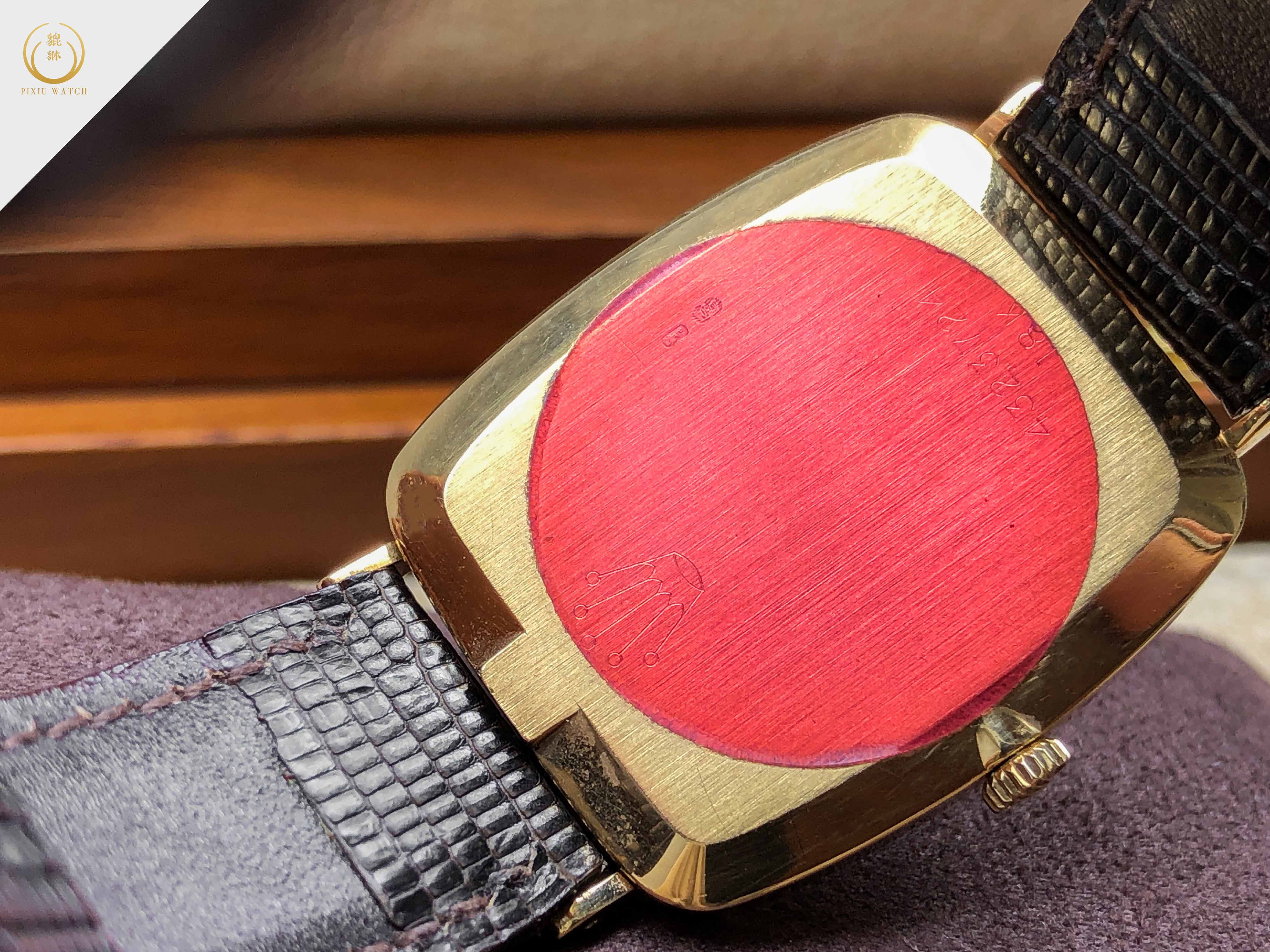Rolex Cellini 4323 Red Vignette Vintage 18K Gold