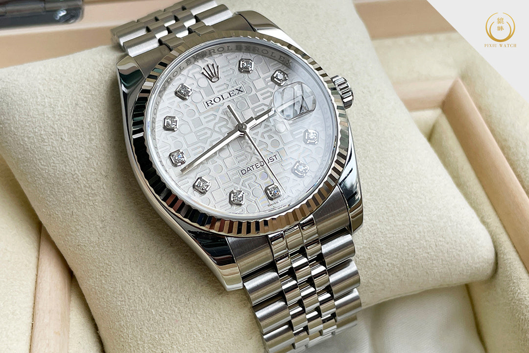 Rolex Datejust Silver Com Dial