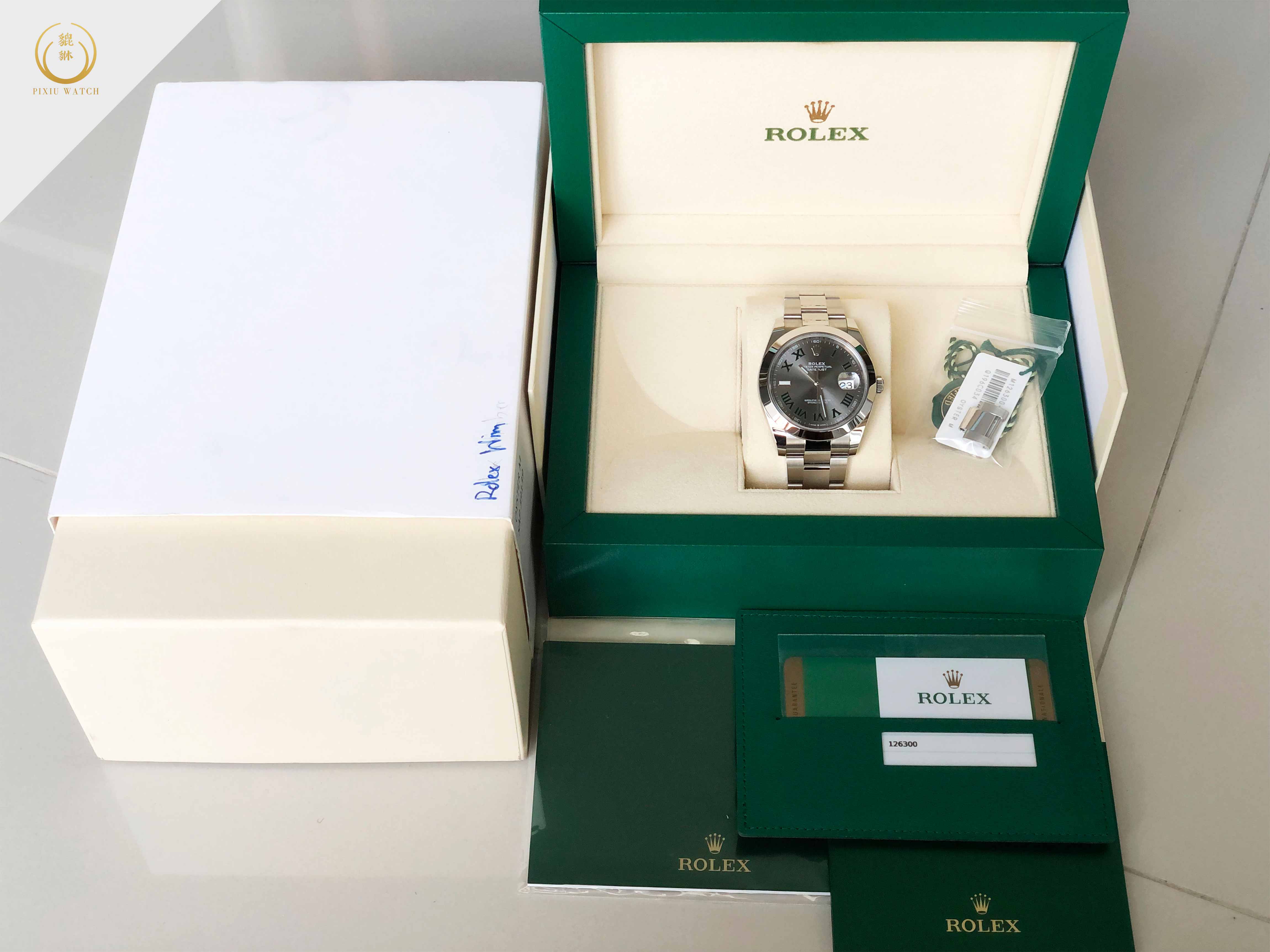 Rolex Datejust Slate Grey Wimbledon Dial 126300