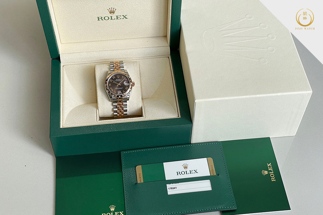Rolex Datejust Two Tone Rolesor Everose VI Diamond Chocolate