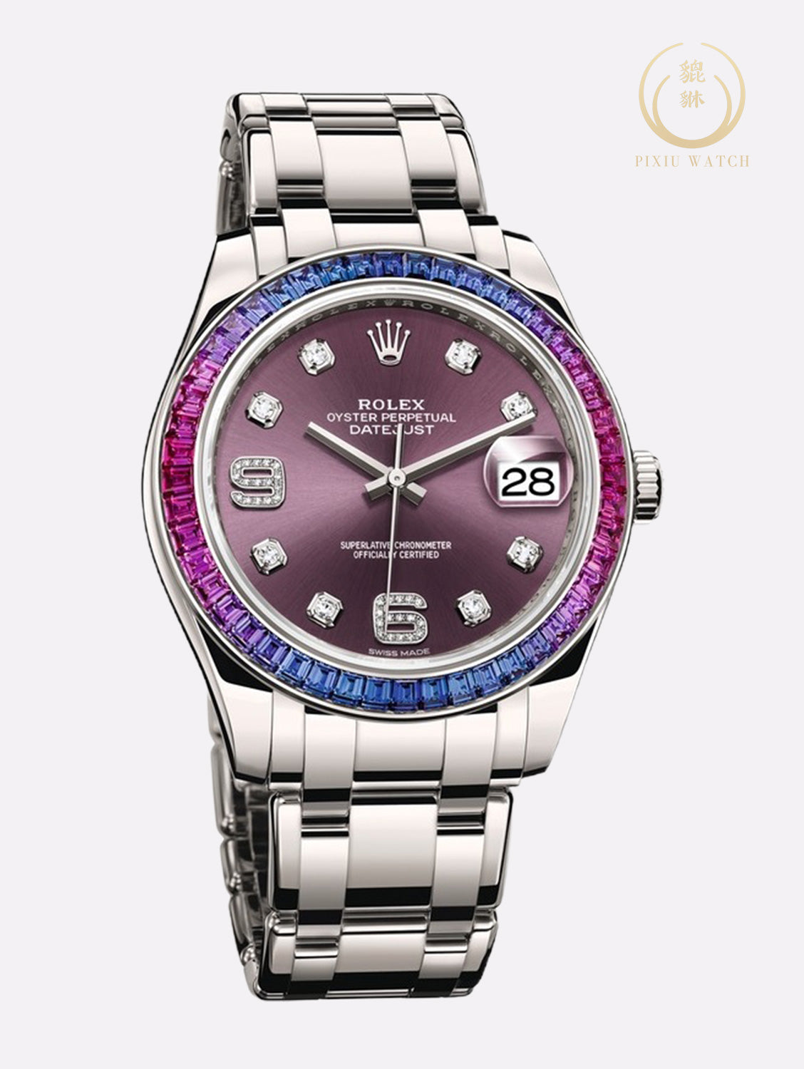Rolex Datemaster Pearlmaster 18K White Gold (Ref. 86349-SAFUBL)