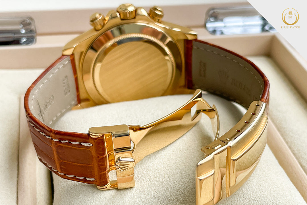 Rolex Daytona Blue Racing Yellow Gold