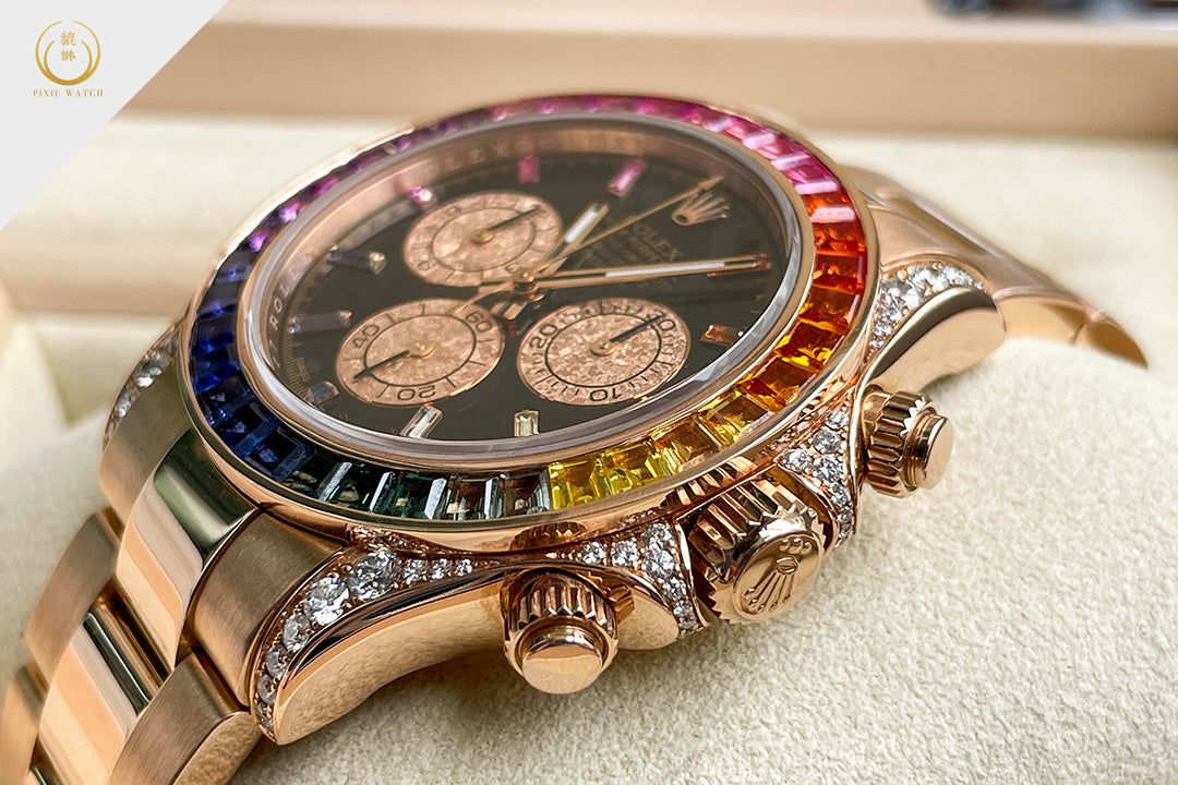 Rolex Daytona Full Rose Gold Rainbow