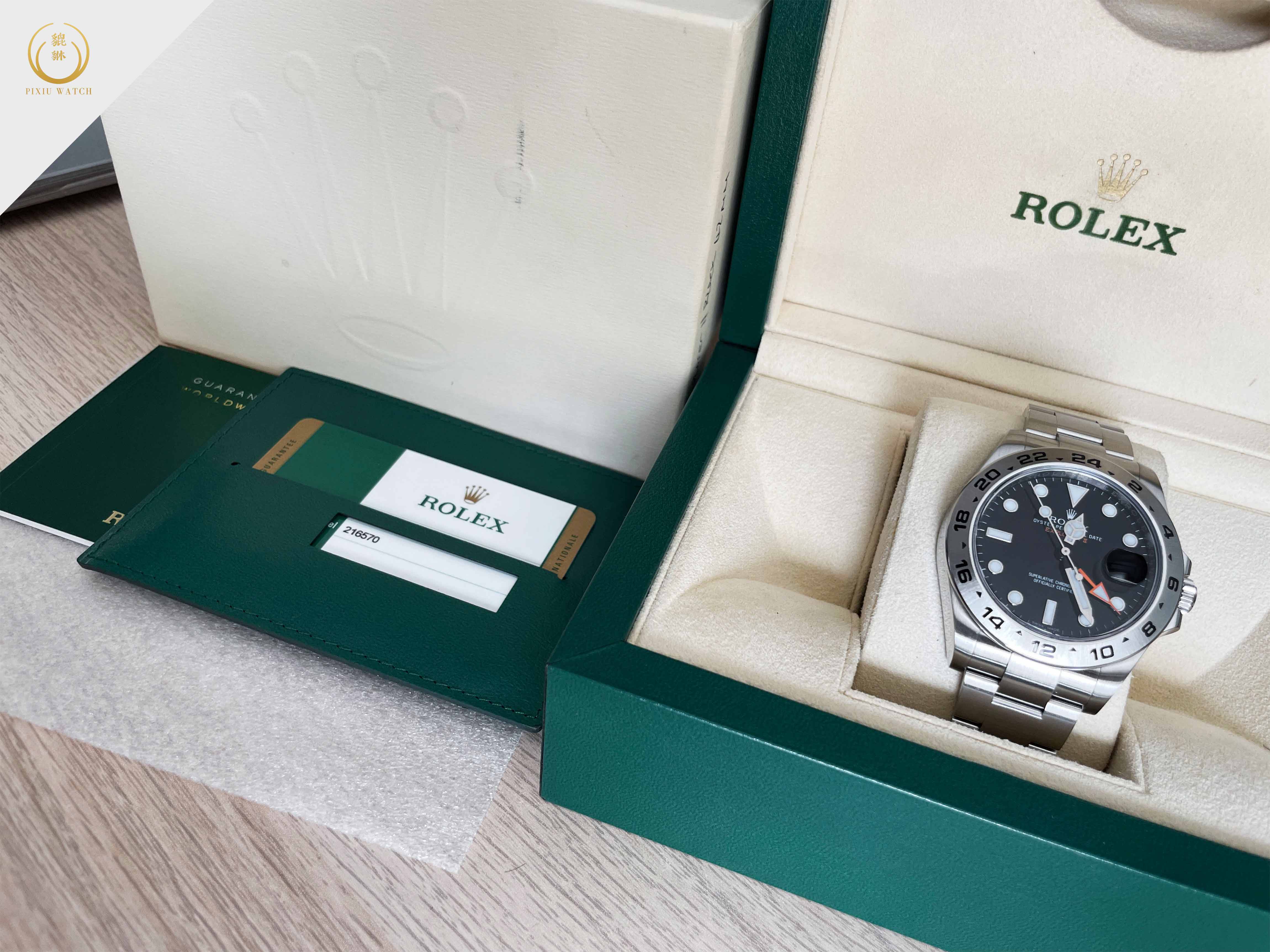 Rolex Explorer II หน้าดำ เข็มส้ม