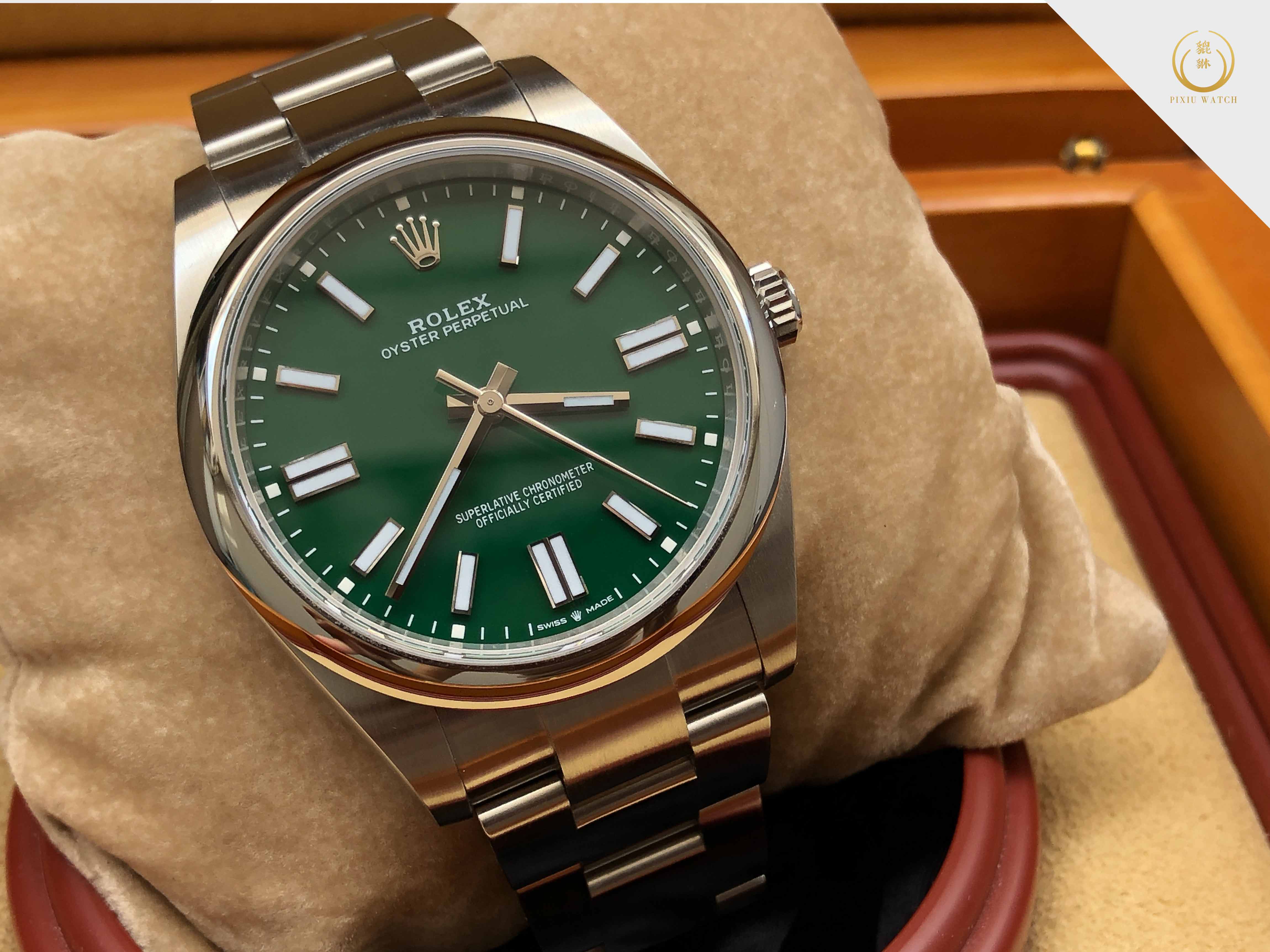 Rolex Oyster Perpetual Green Dial