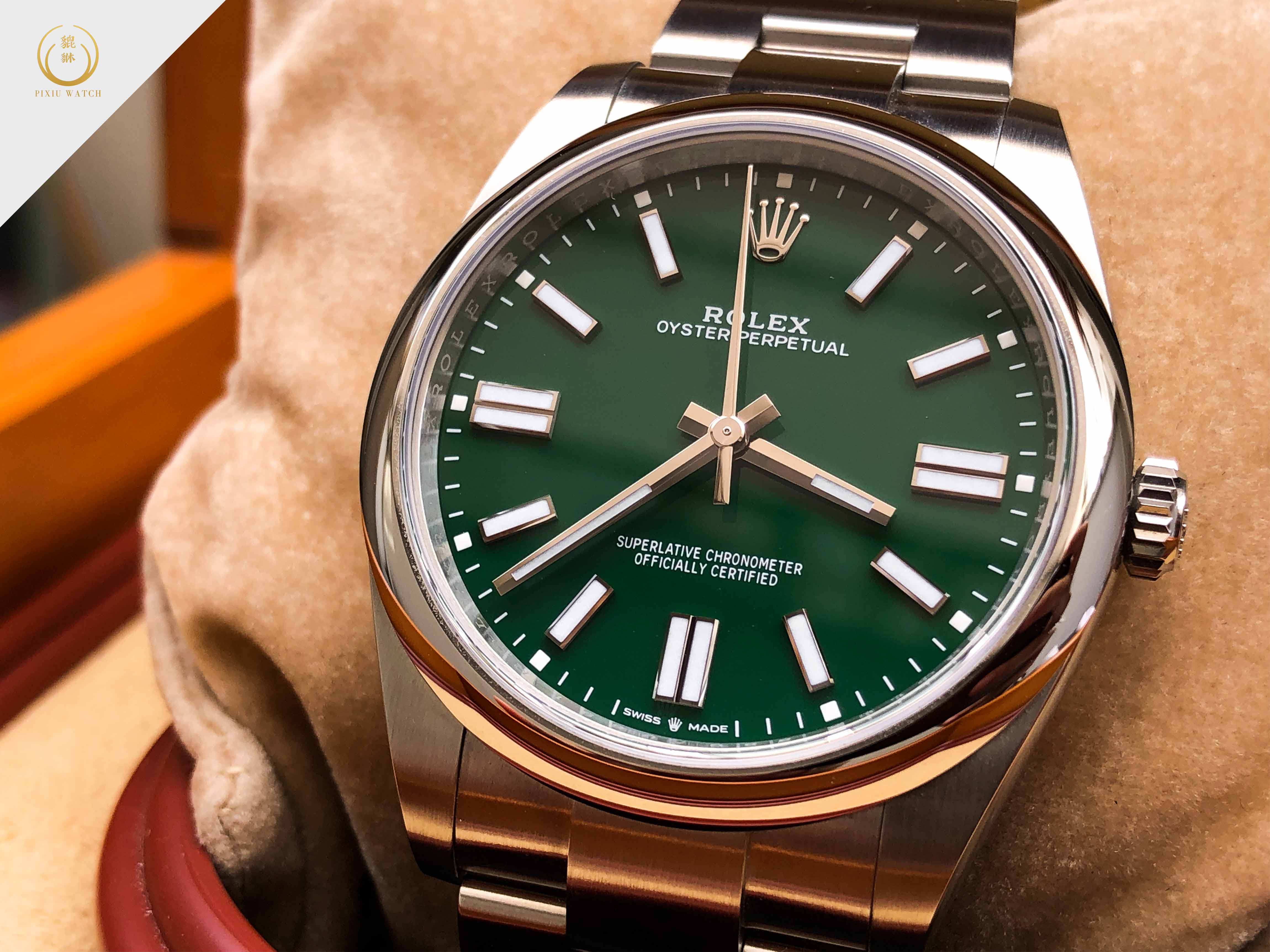 Rolex Oyster Perpetual Green Dial