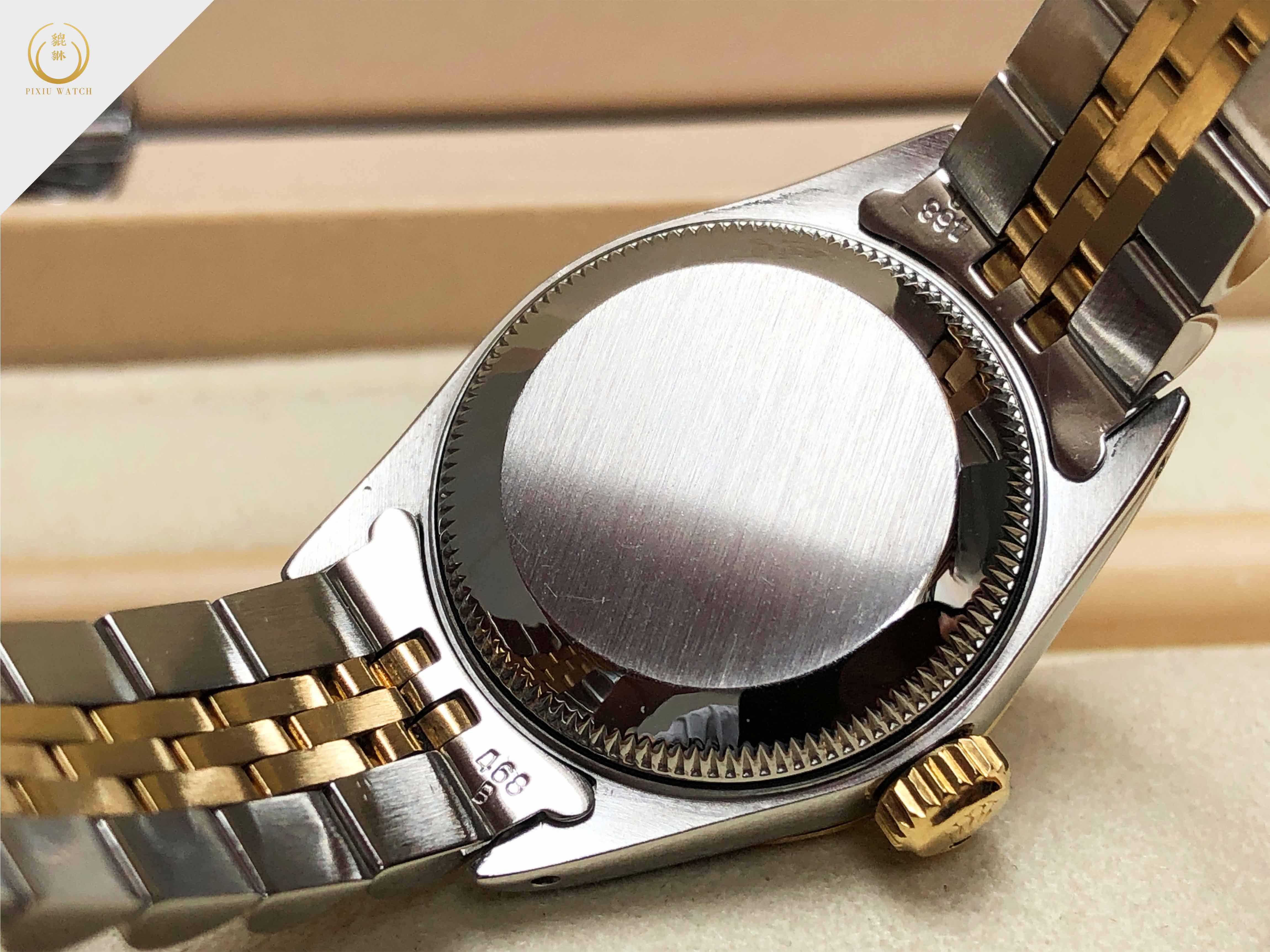 Rolex Oyster Perpetual Lady Date Two Tone Linen Dial