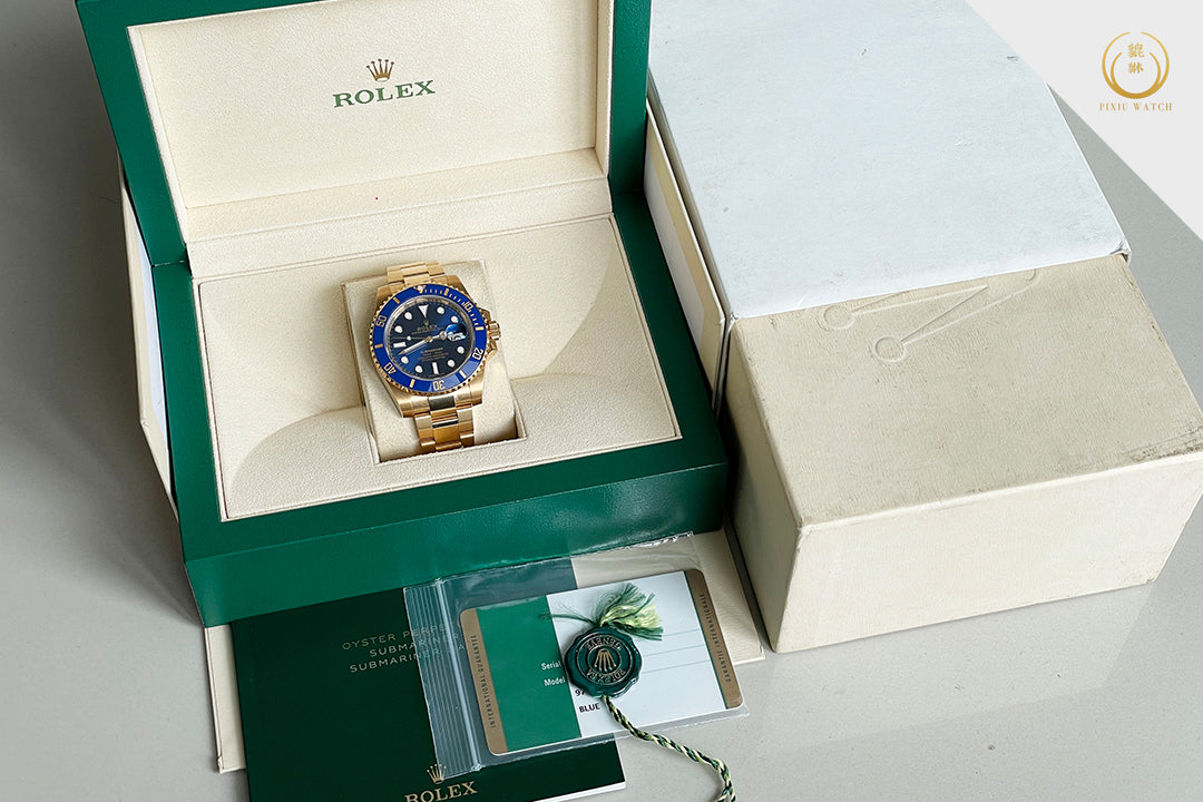 Rolex Submariner Full Yellow Gold Blue Dial