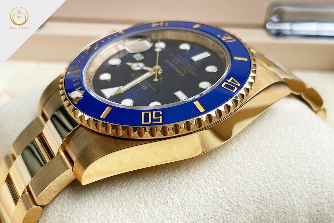 Rolex Submariner Full Yellow Gold Blue Dial