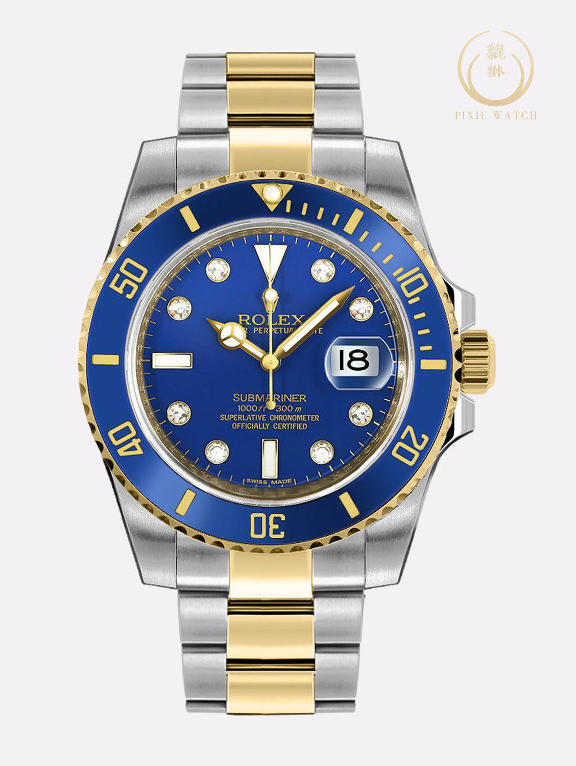 Rolex Submariner Two Tone Blue