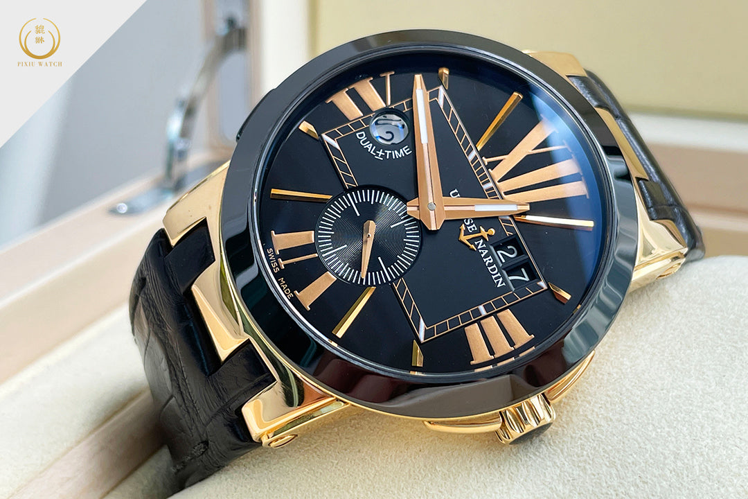 Ulysse Nardin Executive Dual Time Rose Gold Ceramic