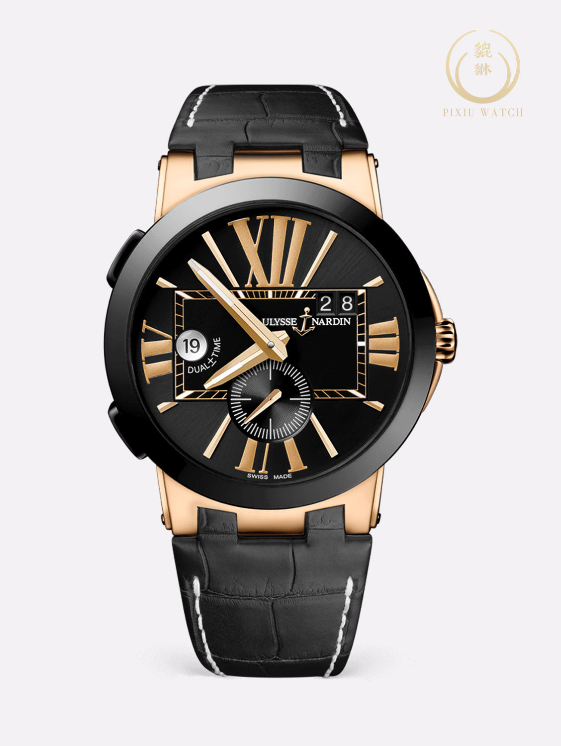 Ulysse Nardin Executive Dual Time Rose Gold Ceramic