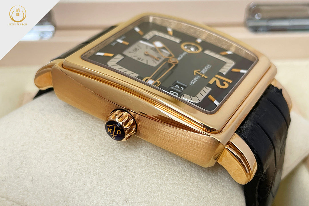 Ulysse Nardin Quadrato Dual time 18K Rose Gold