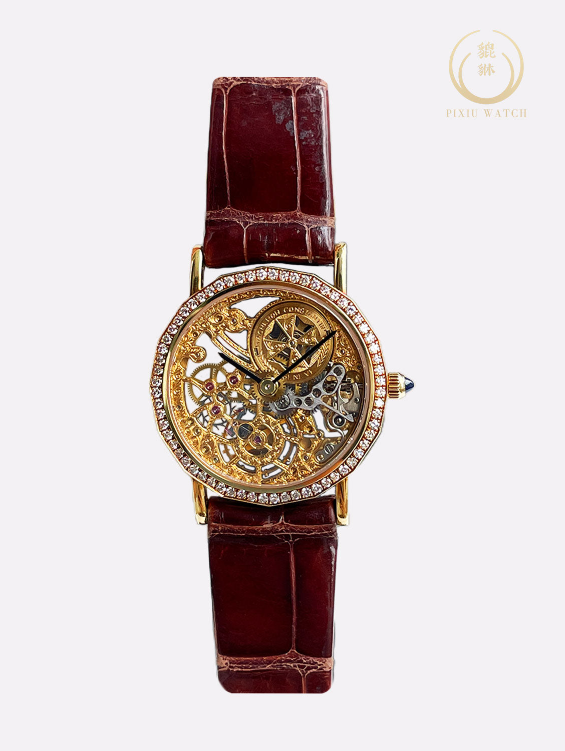 Vacheron Constantin Patrimony Lady Ultra Thin Skeleton 18K Gold and Diamond