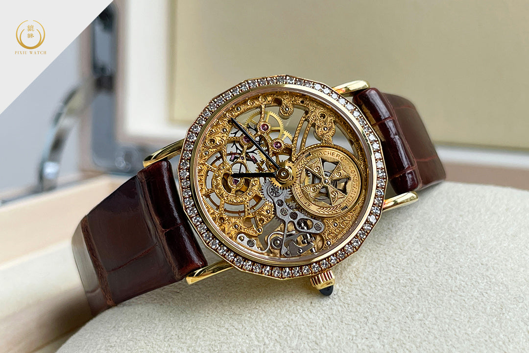 Vacheron Constantin Patrimony Lady Ultra Thin Skeleton 18K Gold and Diamond
