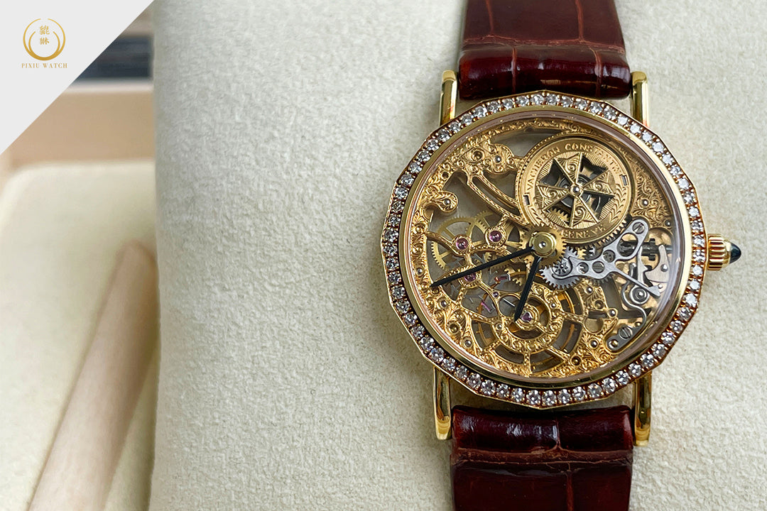 Vacheron Constantin Patrimony Lady Ultra Thin Skeleton 18K Gold and Diamond