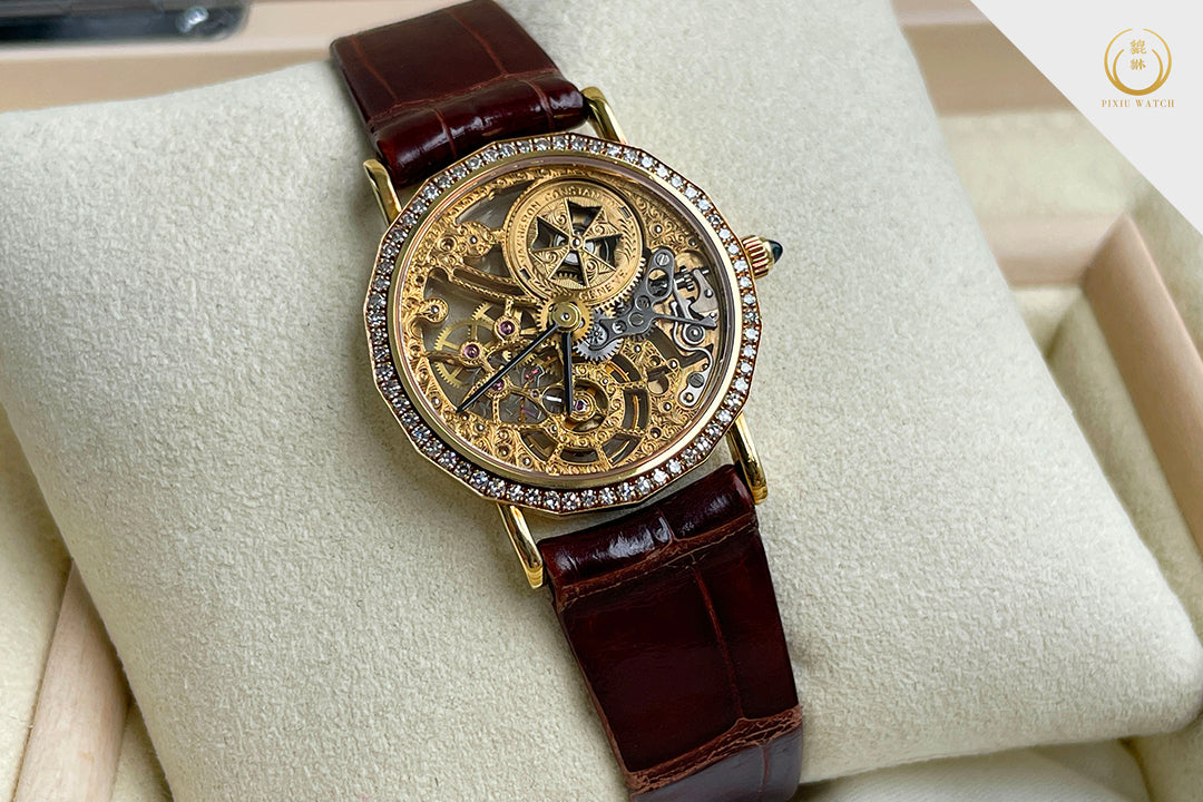 Vacheron Constantin Patrimony Lady Ultra Thin Skeleton 18K Gold and Diamond