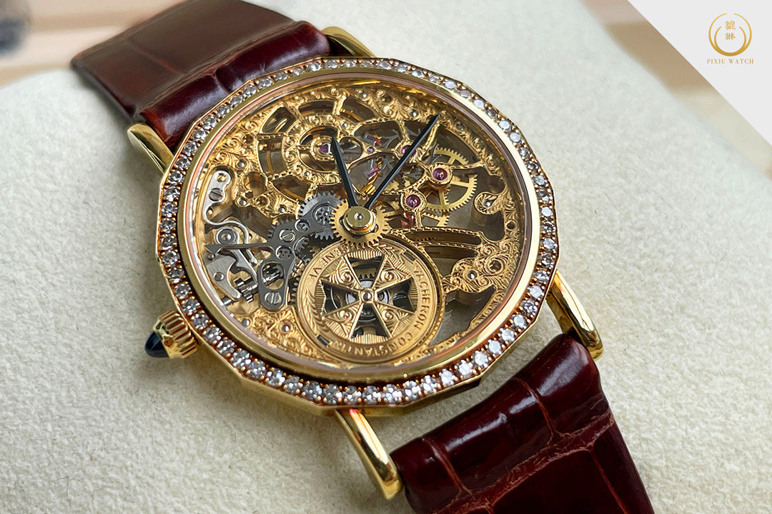 Vacheron Constantin Patrimony Lady Ultra Thin Skeleton 18K Gold and Diamond