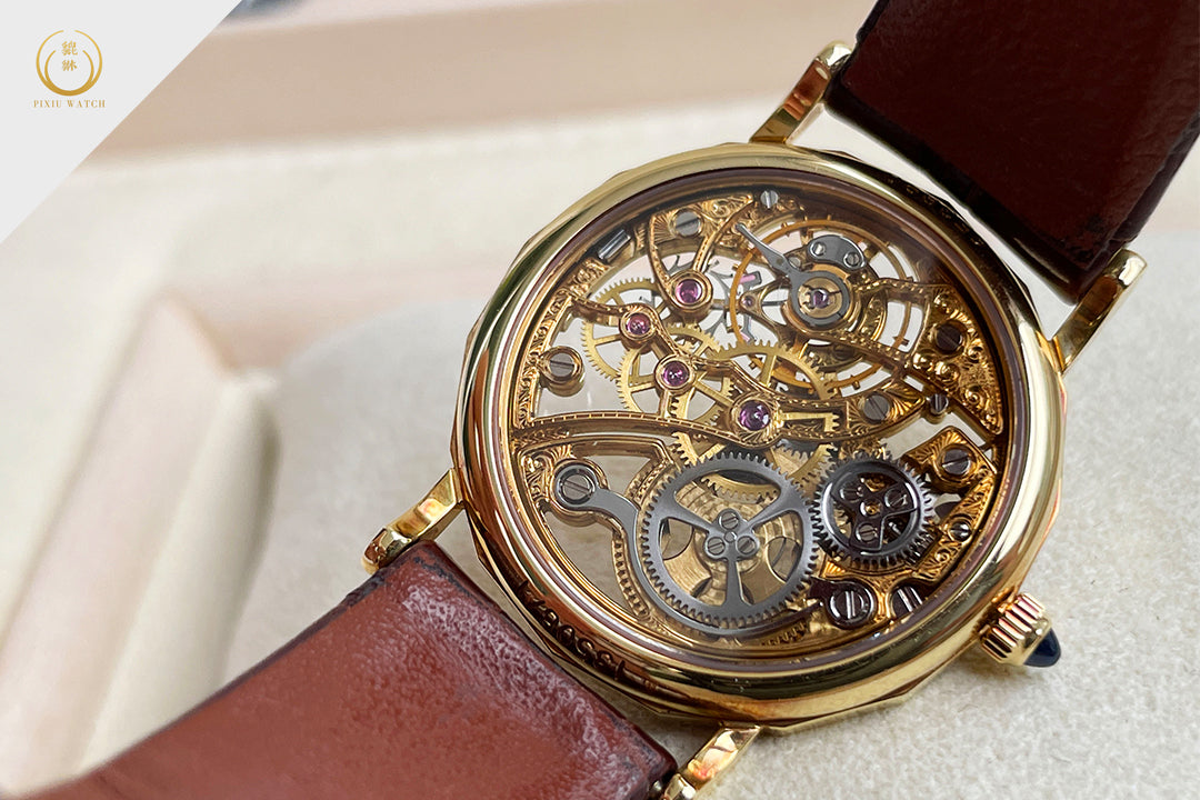 Vacheron Constantin Patrimony Lady Ultra Thin Skeleton 18K Gold and Diamond