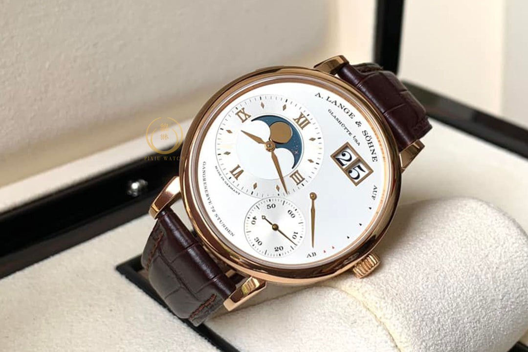 A. Lange & Sohne Grande Lange 1 Moon Phase Pink Gold