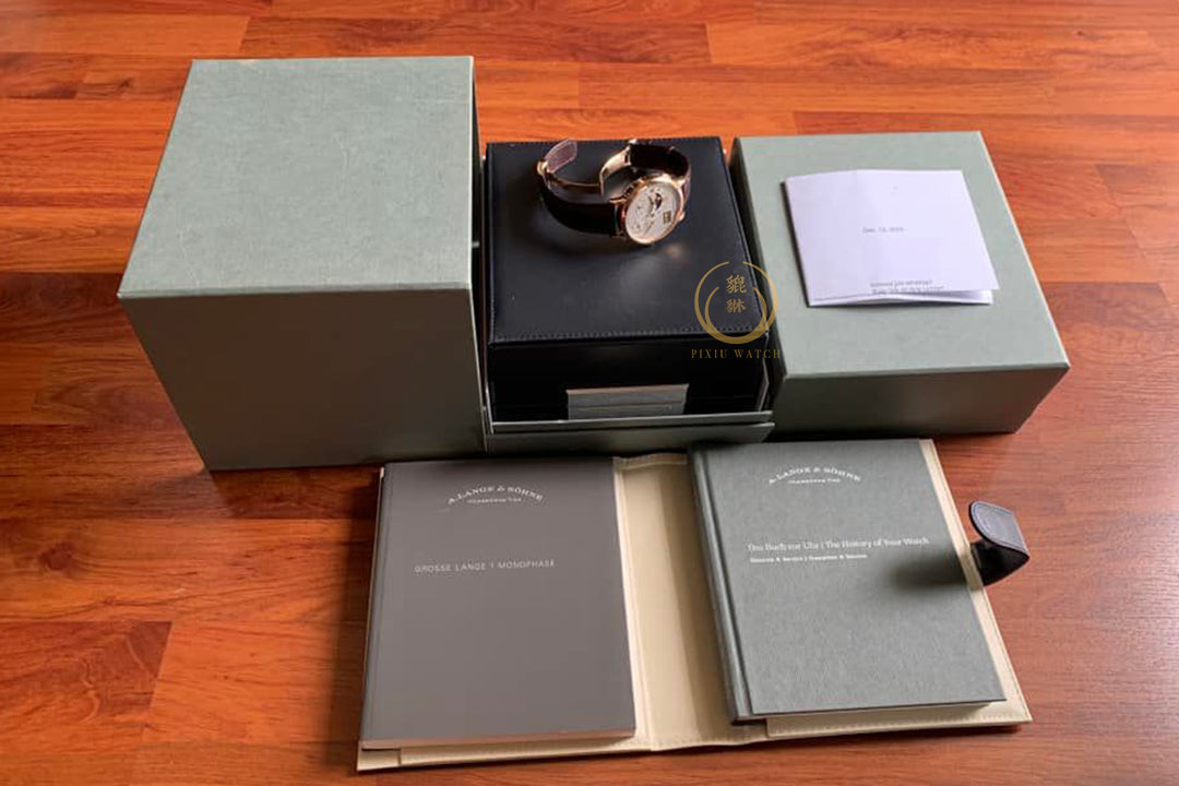 A. Lange & Sohne Grande Lange 1 Moon Phase Pink Gold