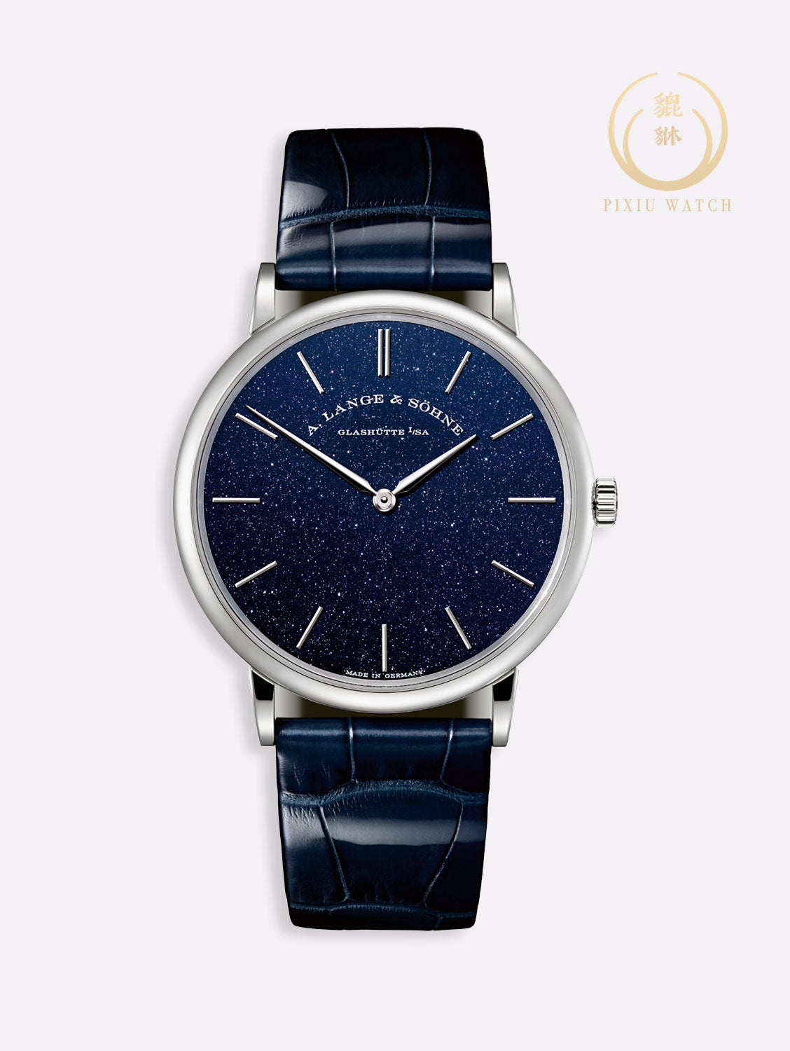 A. Lange & Sohne Saxonia Thin “Aventurine” White Gold