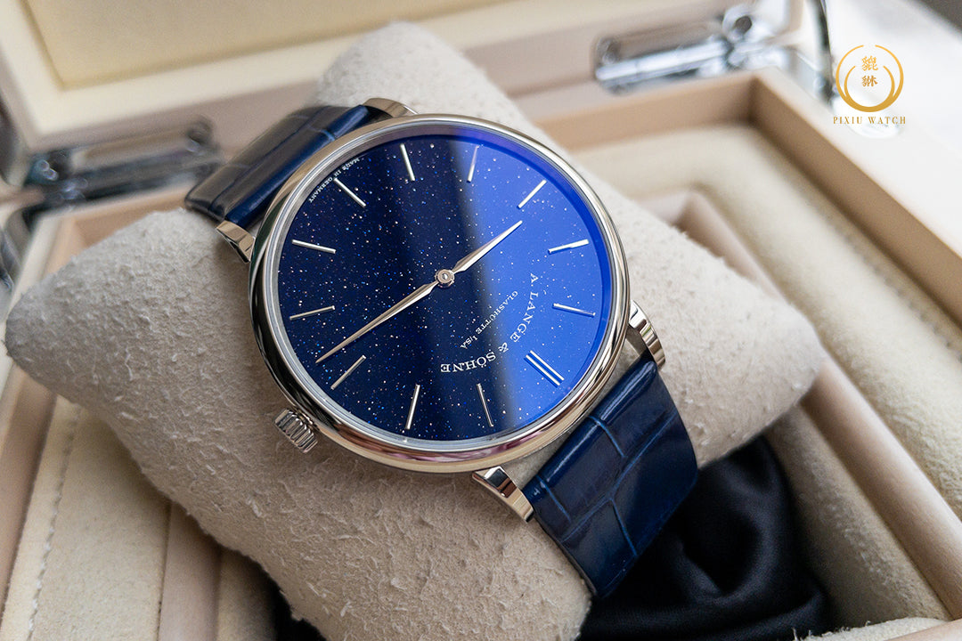 A. Lange & Sohne Saxonia Thin “Aventurine” White Gold