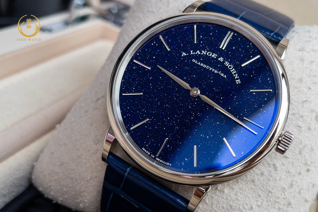 A. Lange & Sohne Saxonia Thin “Aventurine” White Gold