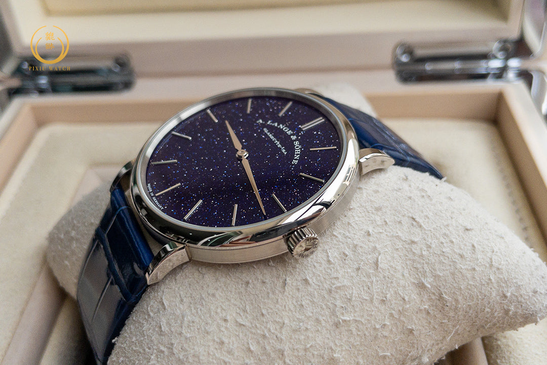 A. Lange & Sohne Saxonia Thin “Aventurine” White Gold