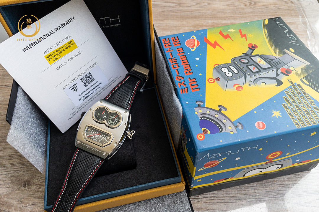 Azimuth MR. Roboto R2 Titanium Blue PVD "NEW"