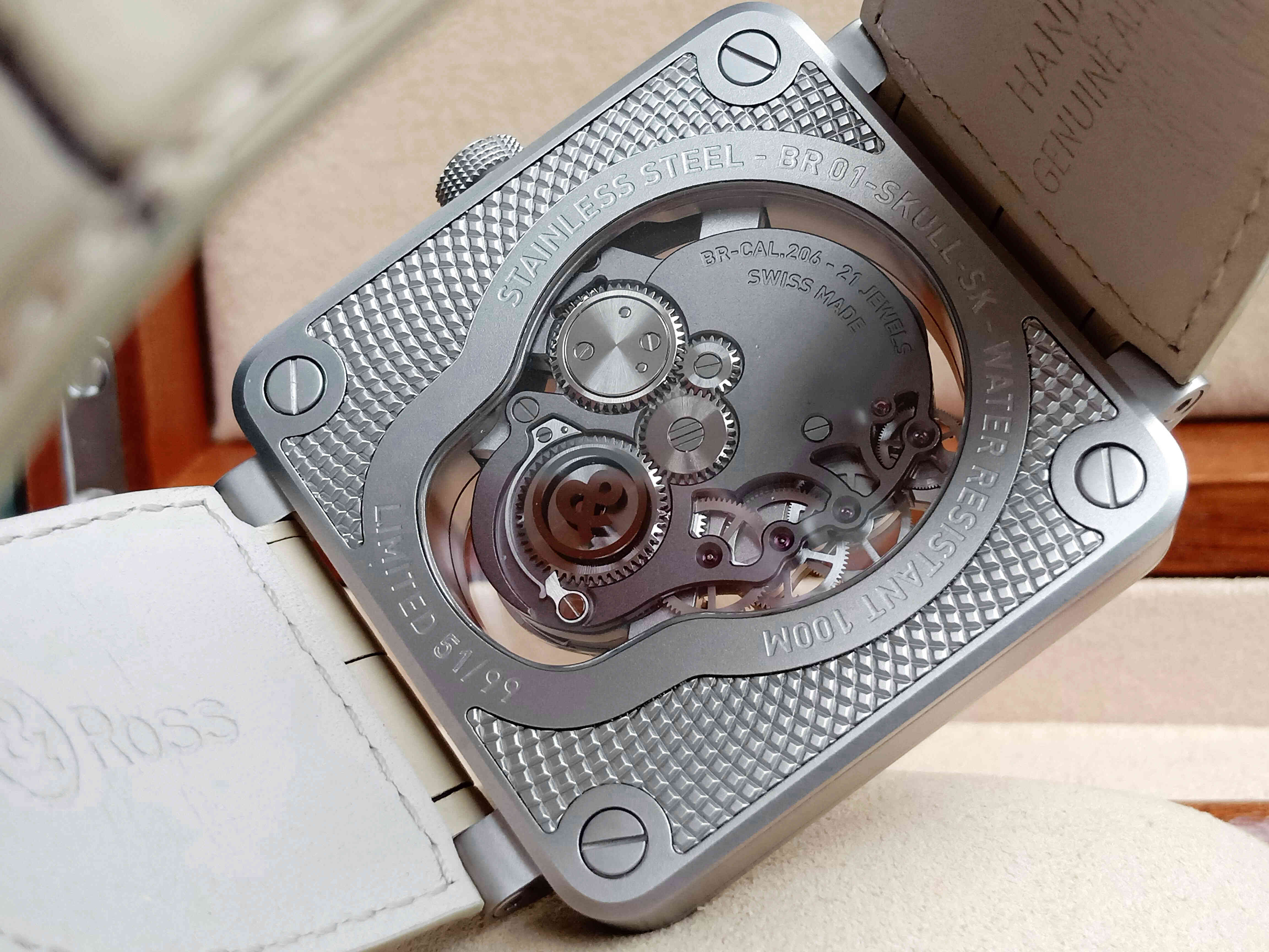 Bell & Ross BR 01 Laughing Skull White