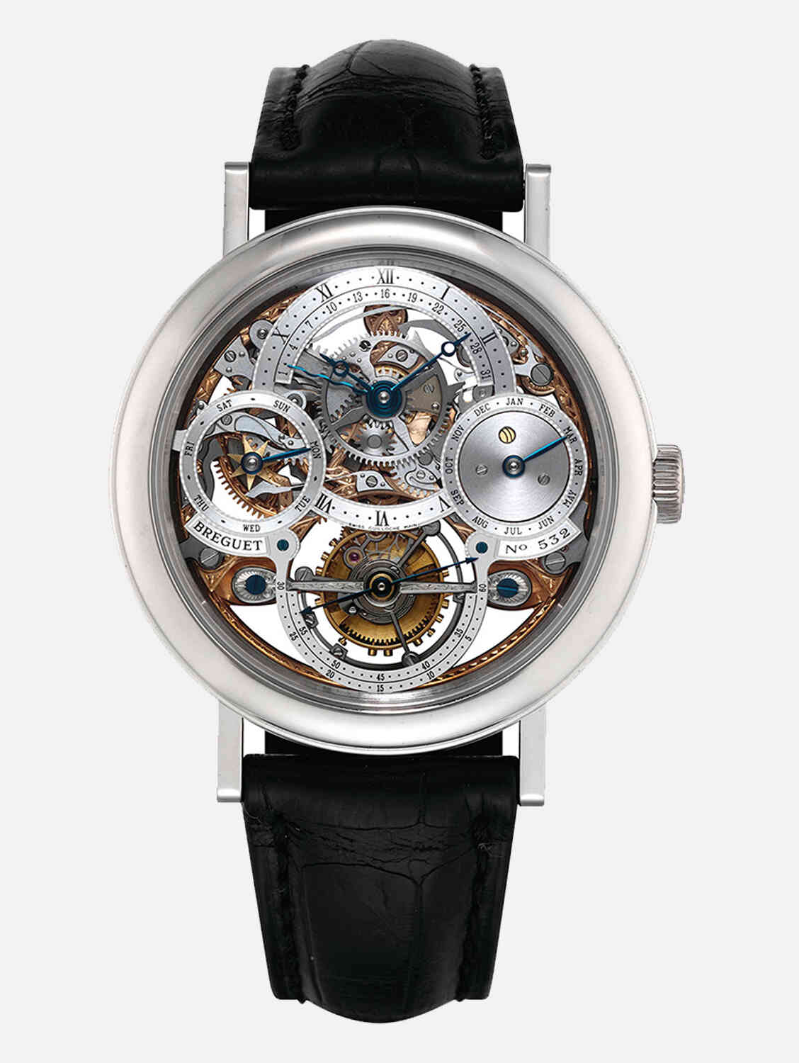 Breguet Classique Complications Tourbillion Perpetual Calendar Skeleton Platinum
