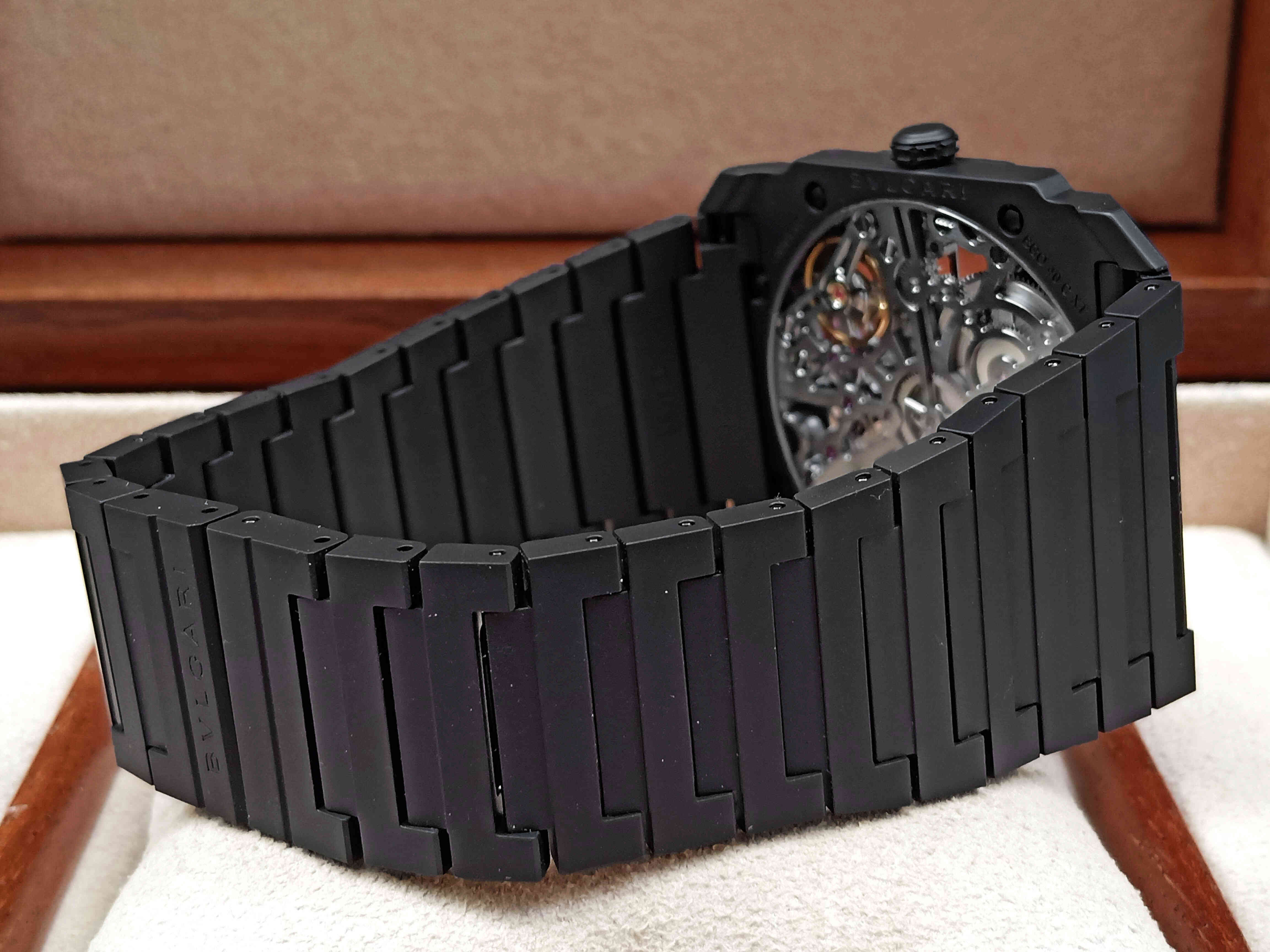 Bulgari Octo Finissimo Extra Thin Full Black Ceramic Skeleton