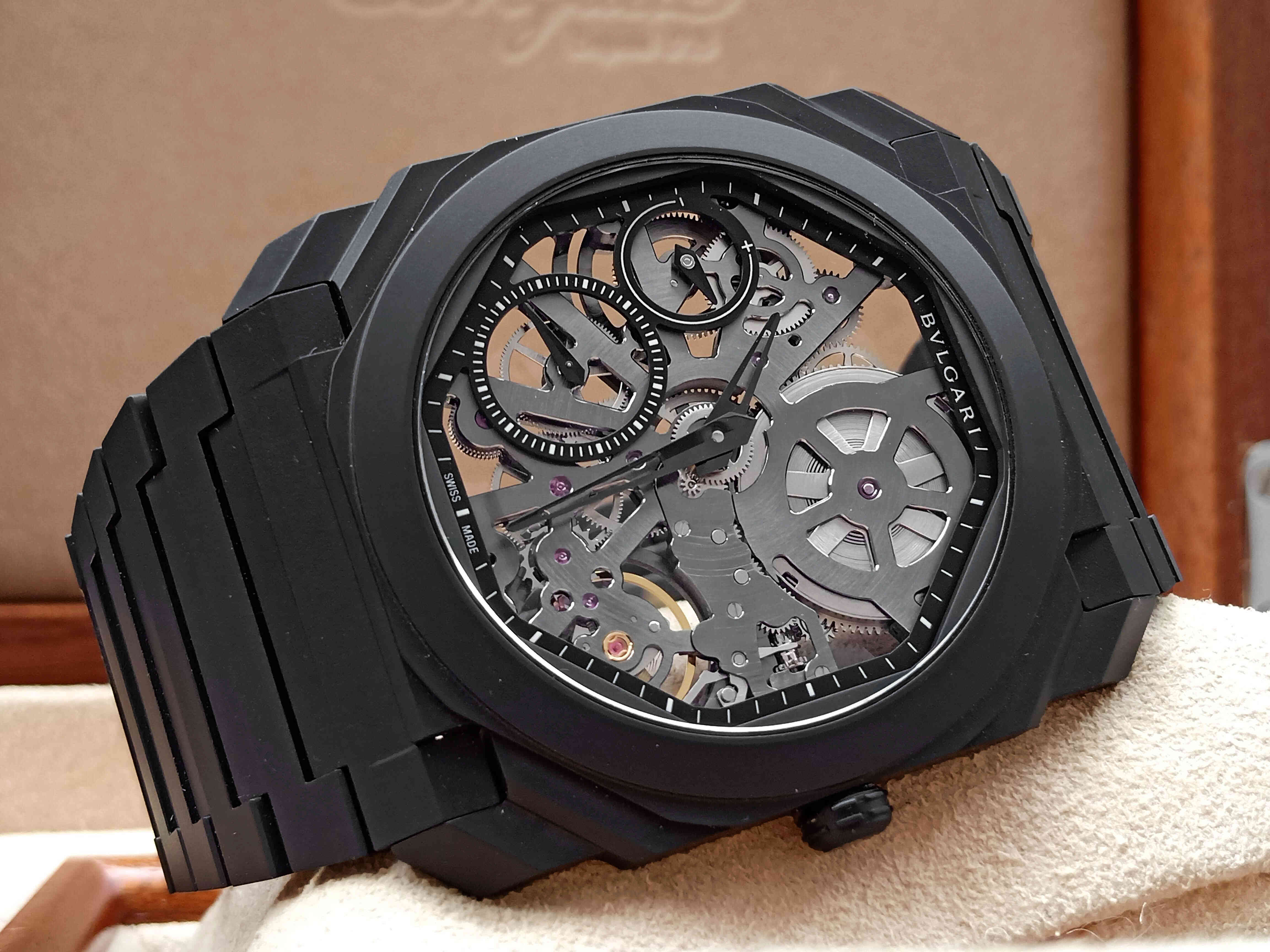 Bulgari Octo Finissimo Extra Thin Full Black Ceramic Skeleton