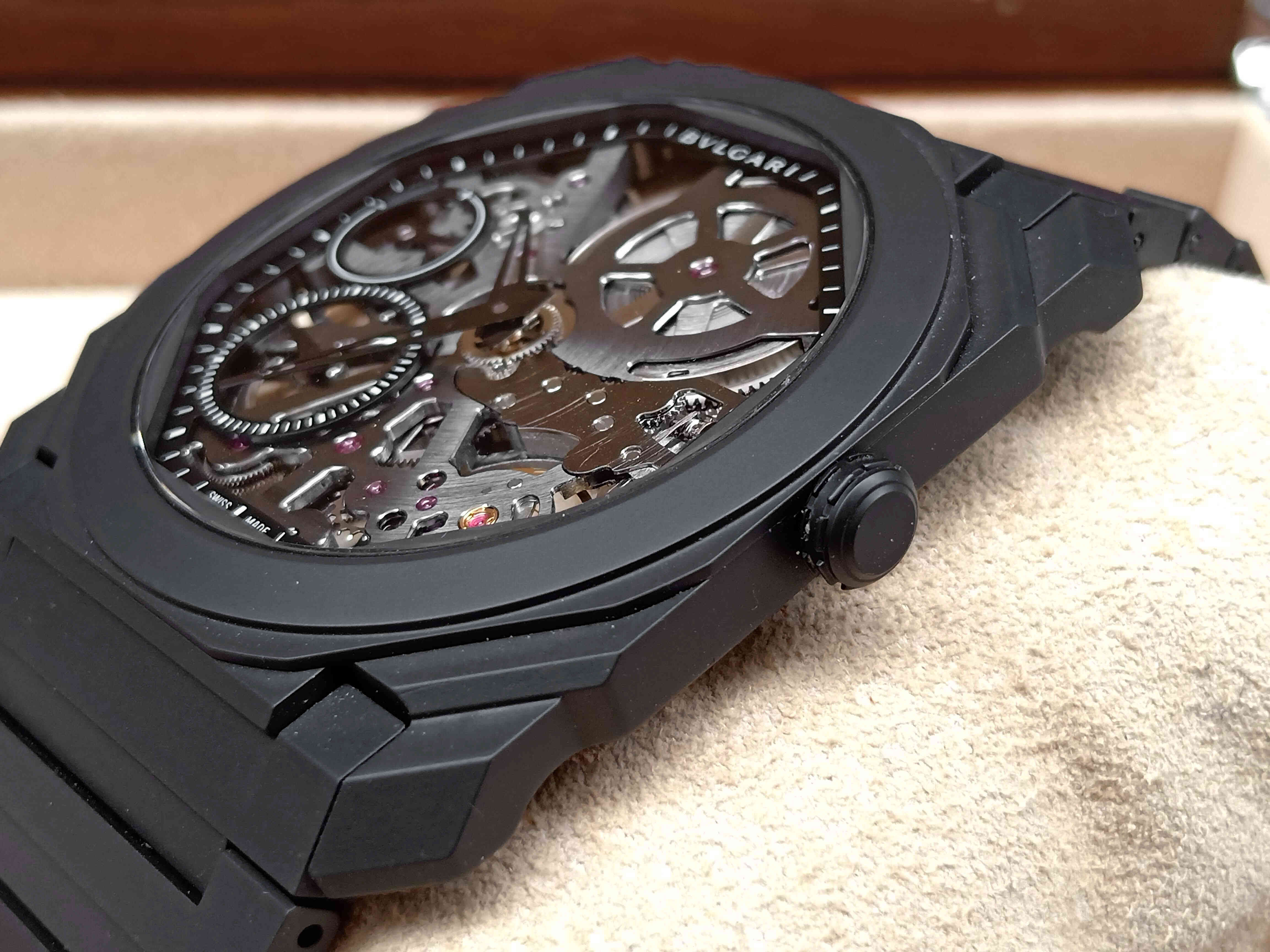 Bulgari Octo Finissimo Extra Thin Full Black Ceramic Skeleton