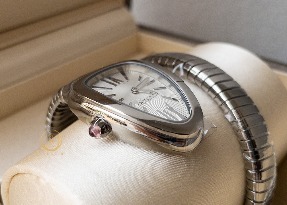 “New” Bvlgari Serpenti Tubogas Steel