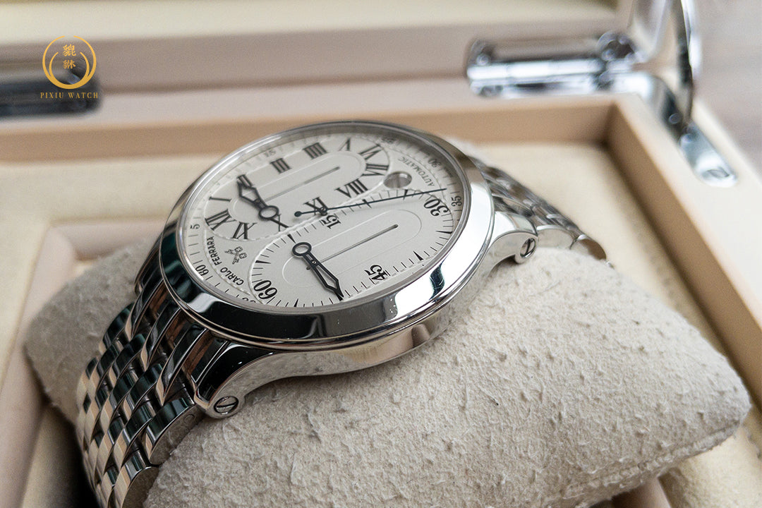 Carlo Ferrara Regolatore Date White Dial